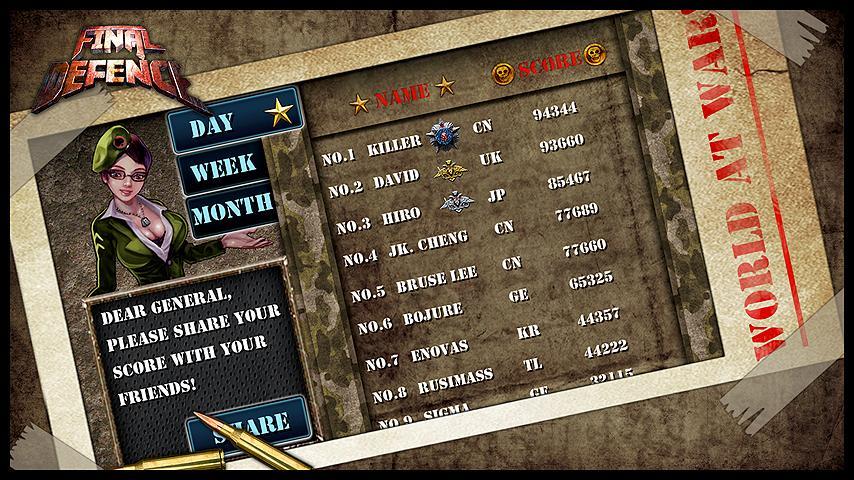 Final Defence Game Screenshot