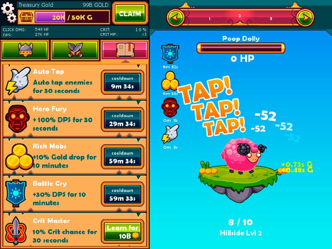 Tapventures screenshot game