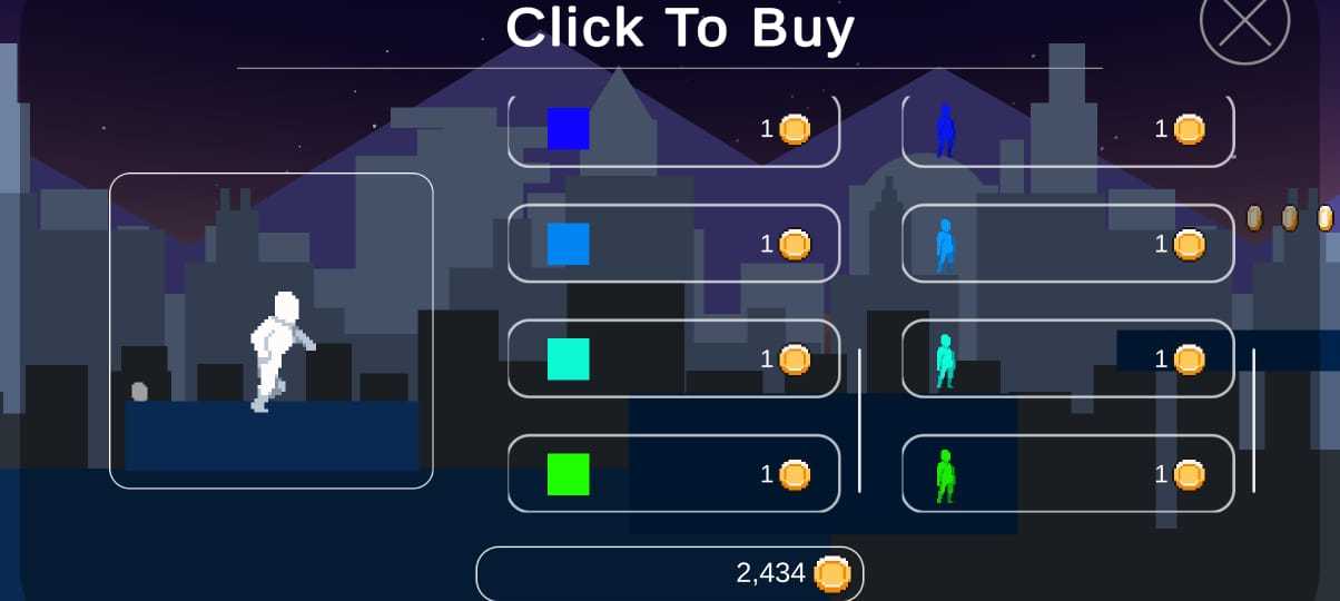 Screenshot of Alpha Parkour Runner