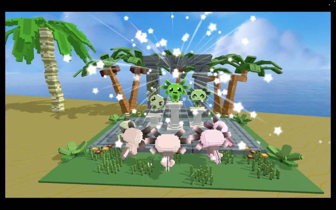 Screenshot of Voxelotl Garden