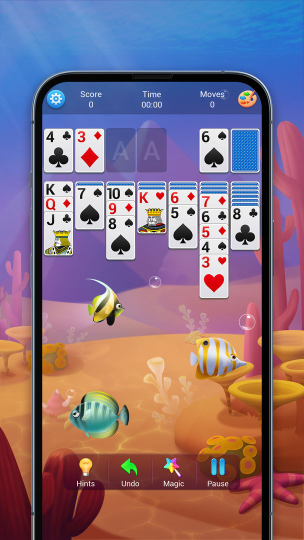 Screenshot of Solitaire, Klondike Card Games