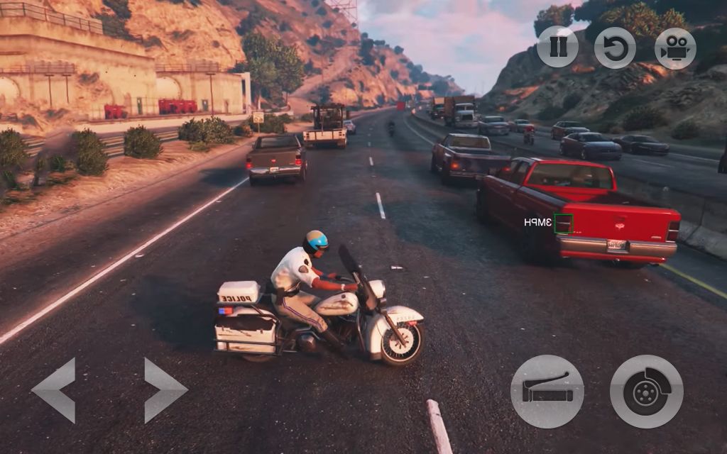 Screenshot of Police Motorbike : Simulator Crime City Chase 3D
