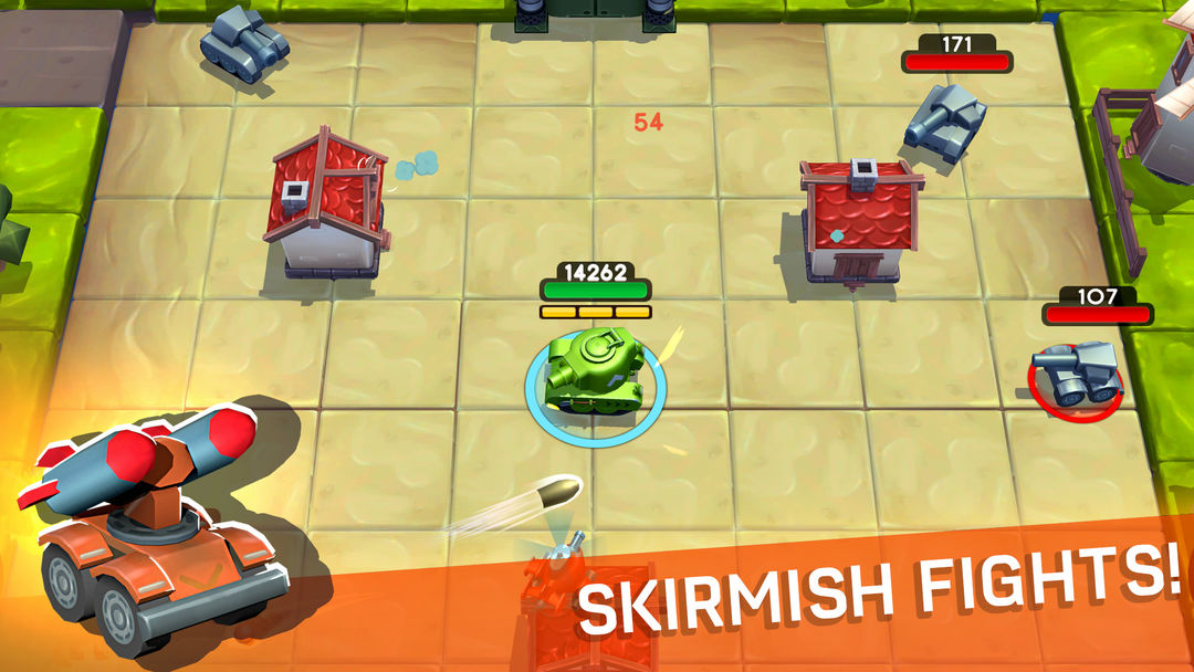 Screenshot of Tankhalla: New casual offline tank arcade game