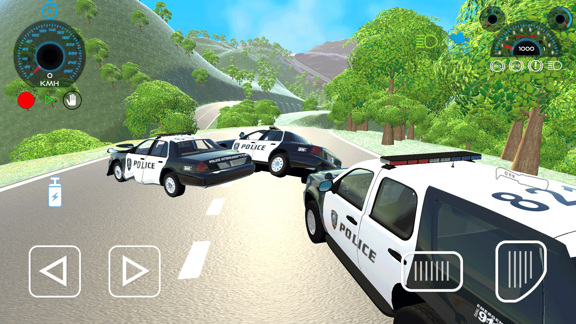 Captura de Tela do Jogo Car Driving Police Simulator