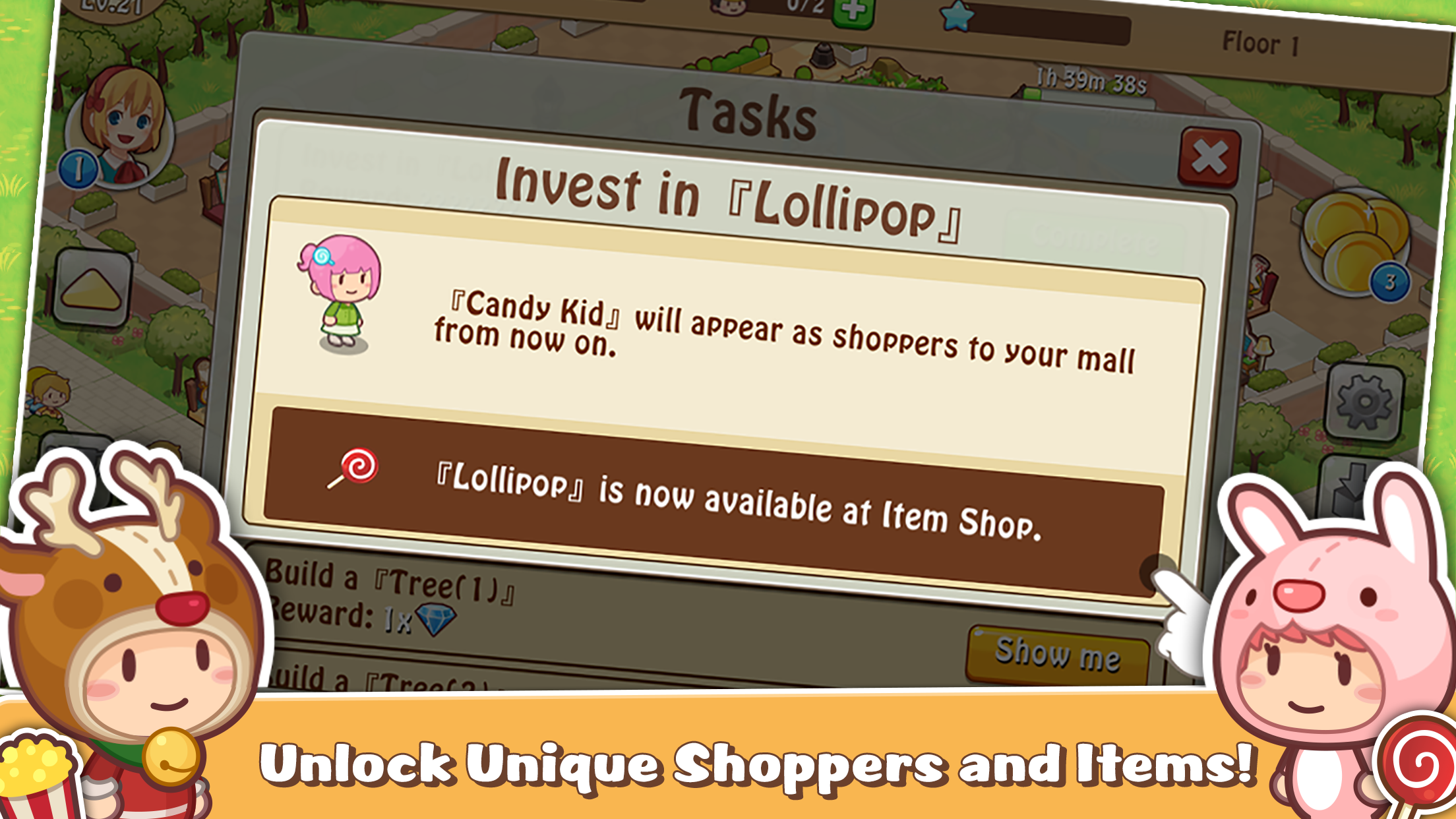 Happy Mall Story: Sim Game Game Screenshot