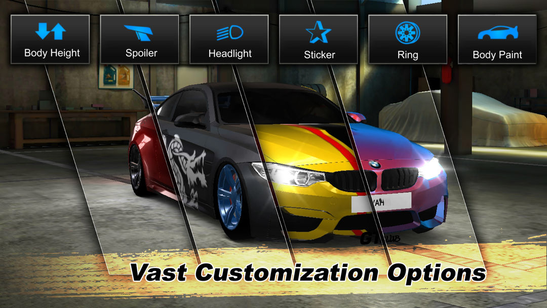 Screenshot of GT Club Drag Racing Car Game