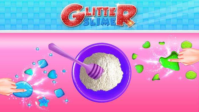 Glitter Slime Maker Play Fun Game Screenshot