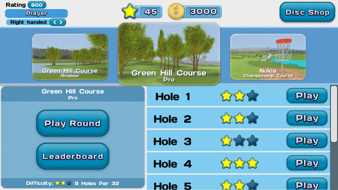Disc Golf Game 게임 스크린 샷
