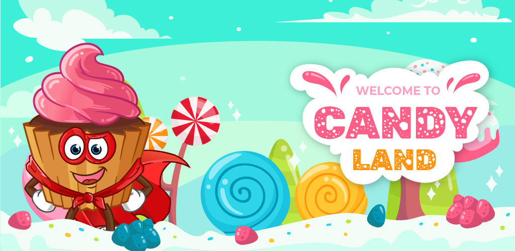  ภาพหน้าจอของวิดีโอ Candy Land - 3 Match Puzzle