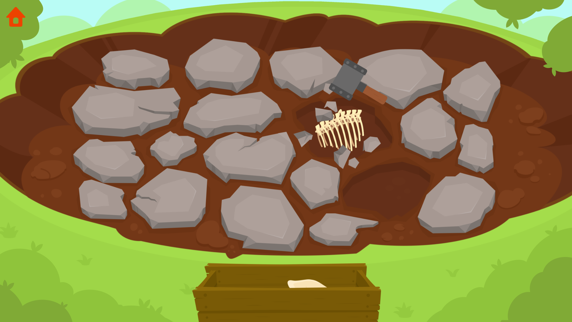 Jurassic Dig - Games for kids Game Screenshot