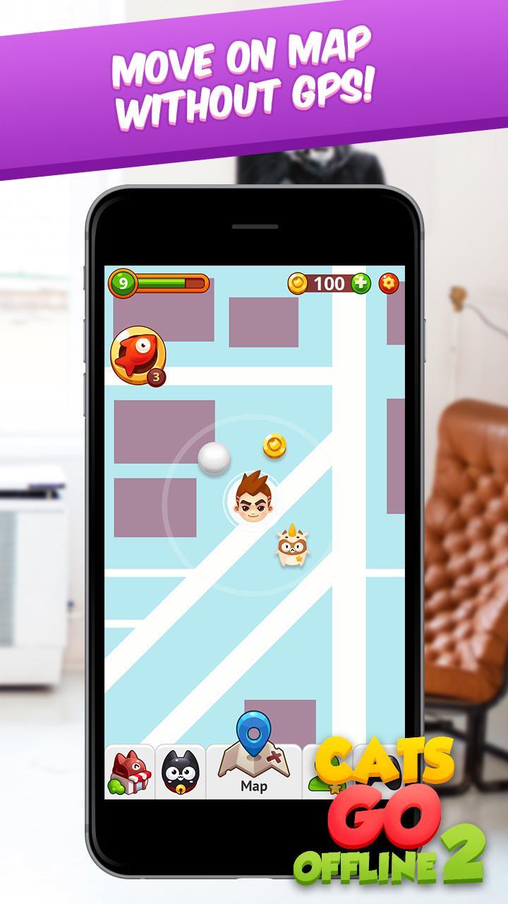 Cats GO without GPS Game Screenshot