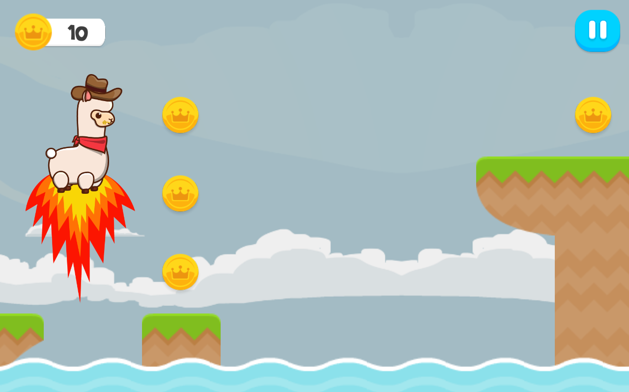 Mr Alpaca Jumper Game Screenshot