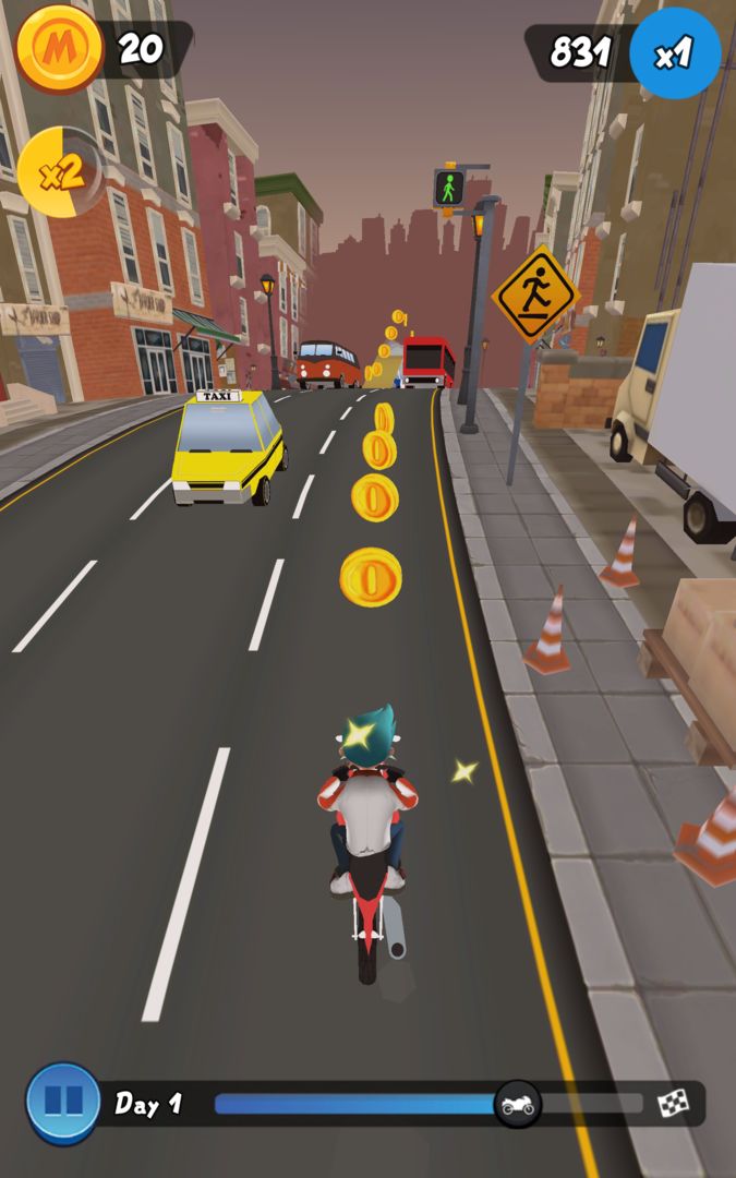 Screenshot of Moto Max: Endless Runner