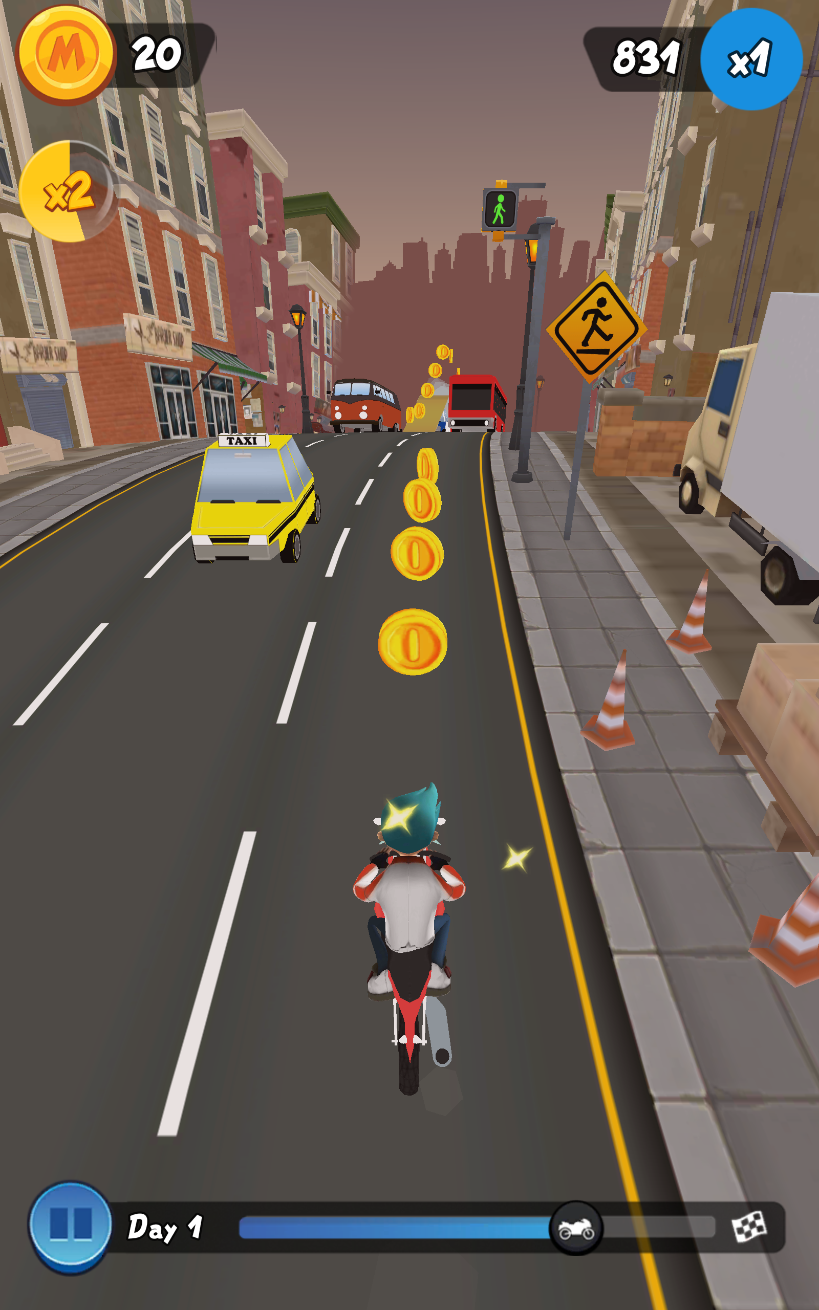 Moto Max: Endless Runner Game Screenshot