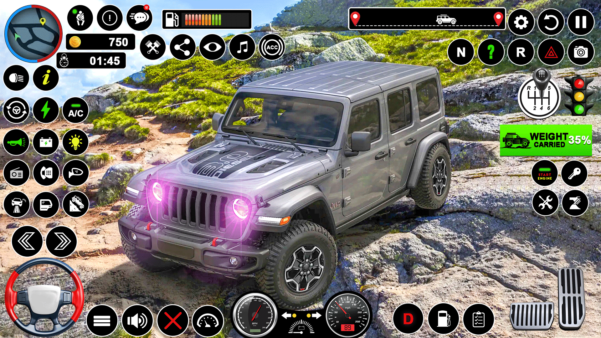 Screenshot of Offroad Jeep Driving:Jeep Game