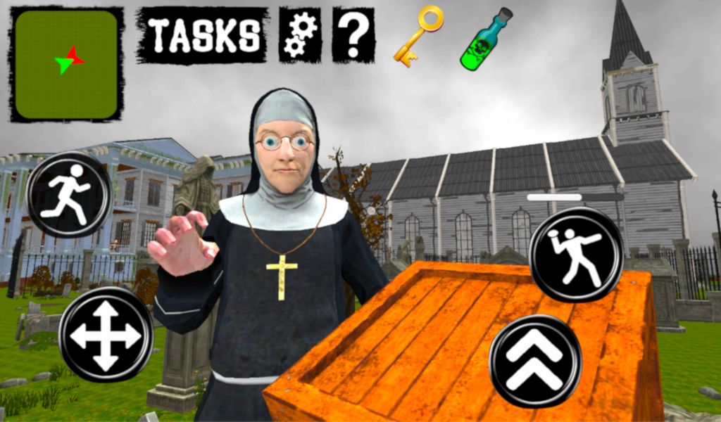 Screenshot of Nun Neighbor Escape from Evil