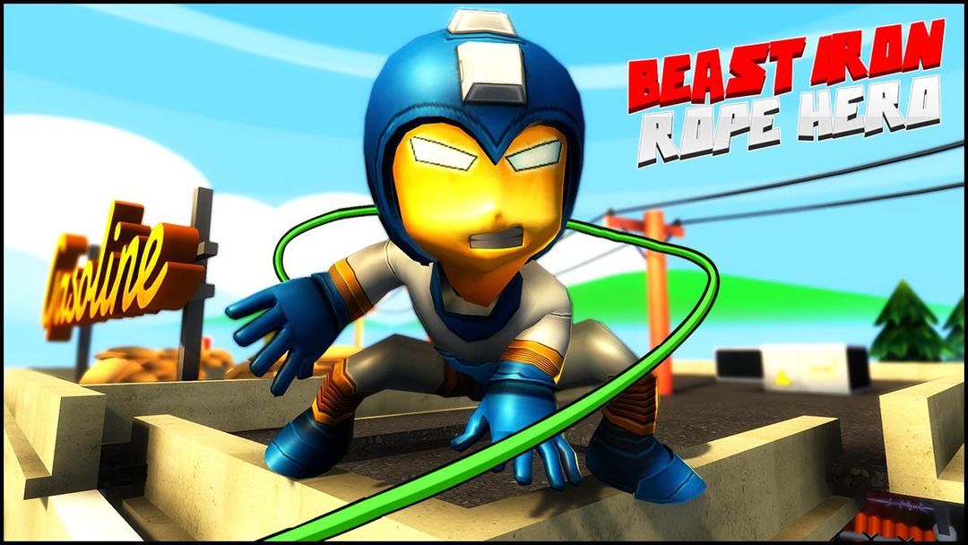 Beast Iron Rope Hero - Monster Stickman Hero Games screenshot game