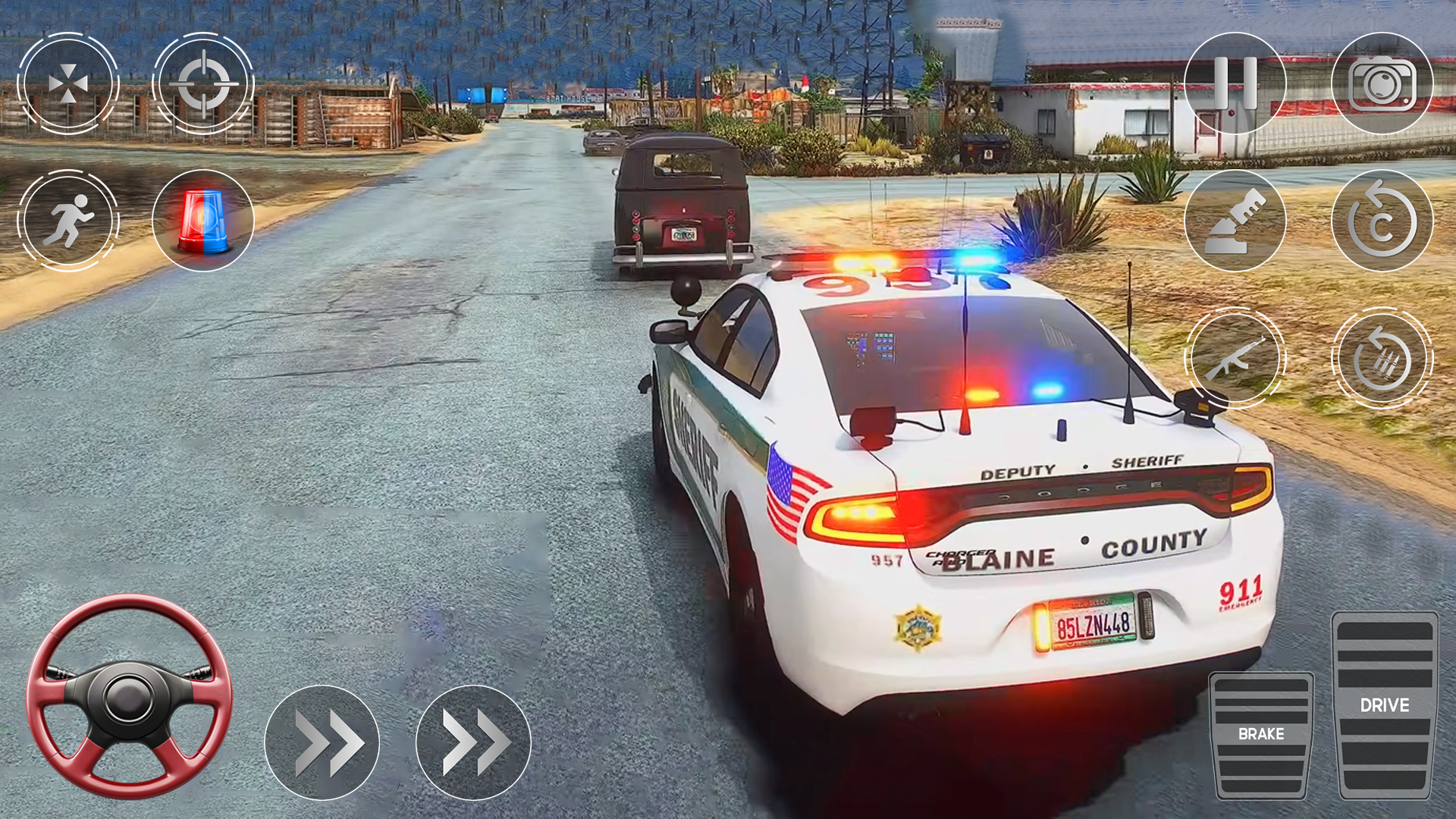 Drive Police Parking Car Games Game Screenshot