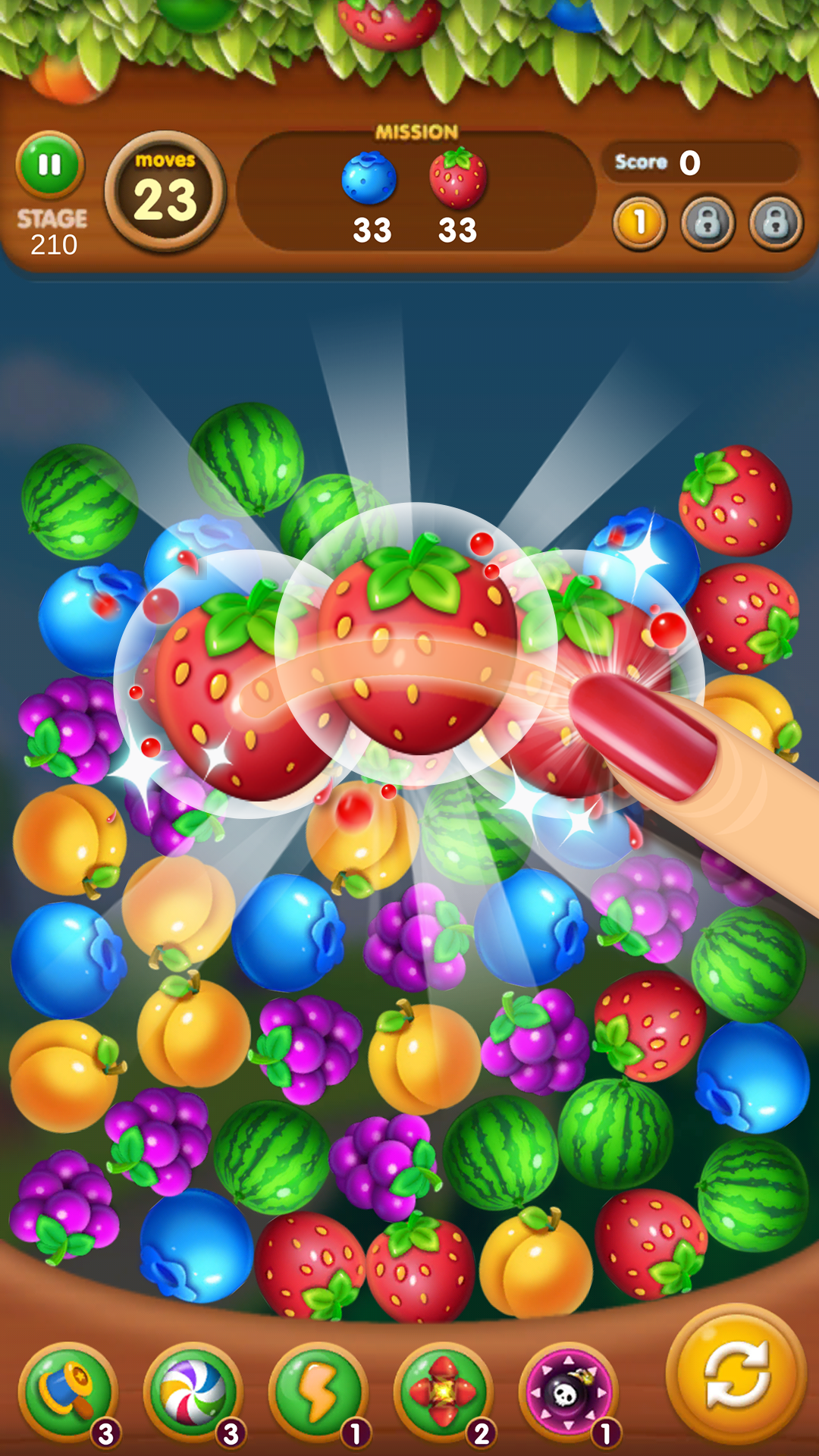 Fruits Crush: Link Puzzle Game ภาพหน้าจอเกม