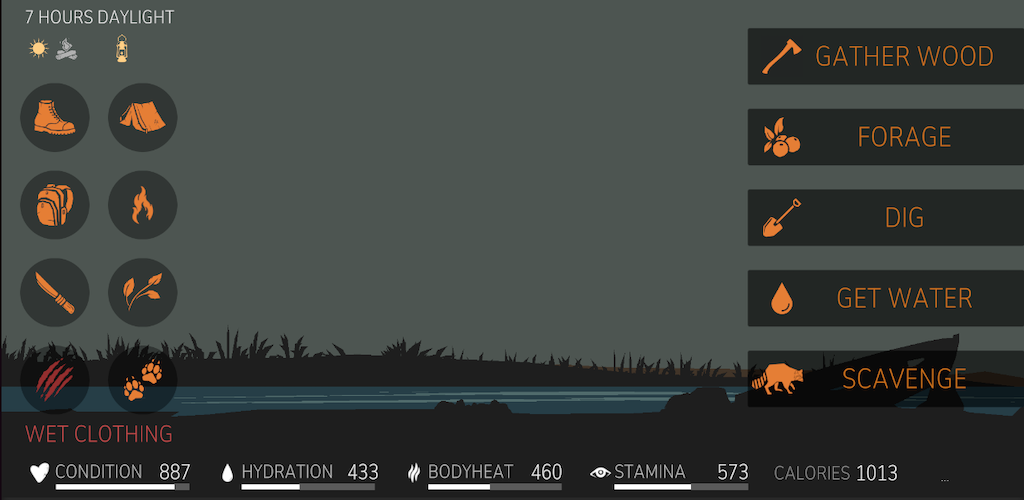 Survive - Wilderness survival Game Screenshot