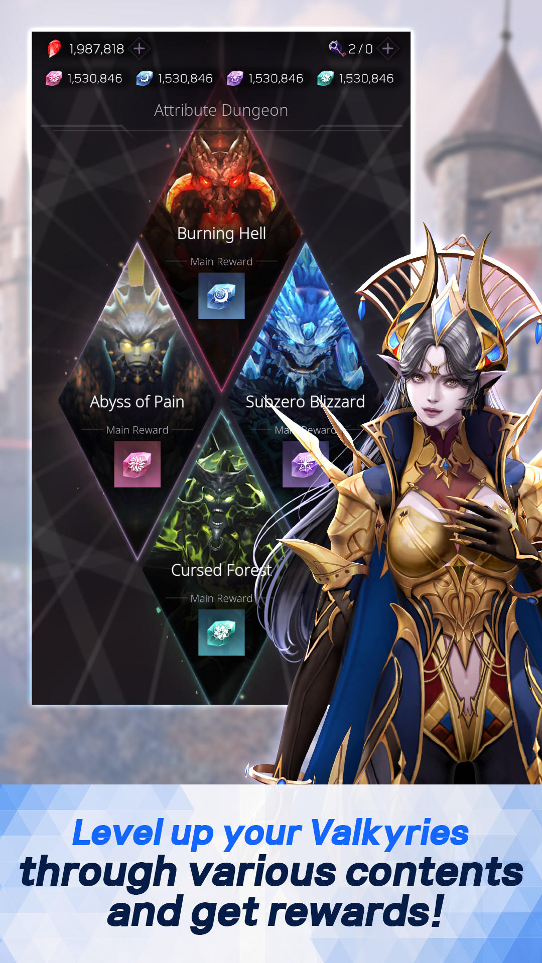 Cuplikan Layar Game Valkyrie Rush : Idle & Merge