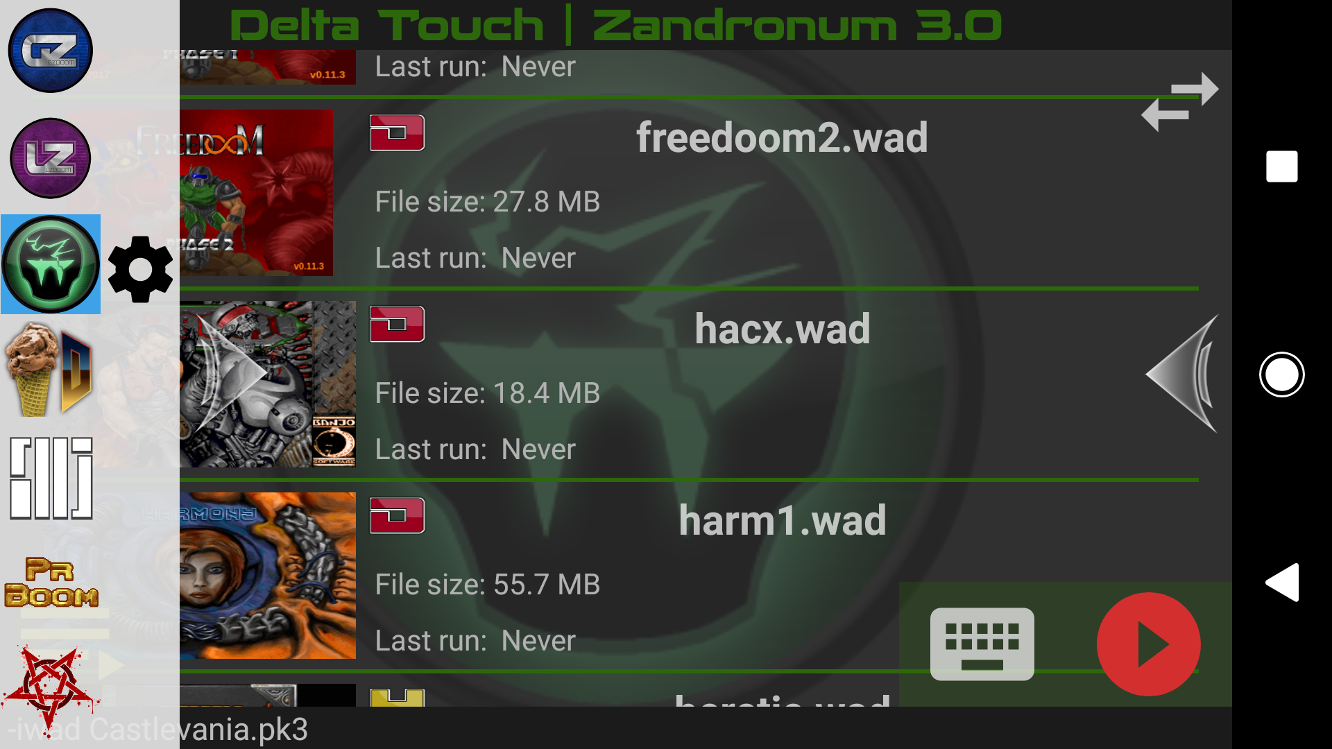 Delta Touch [10 x Doom engine] Game Screenshot