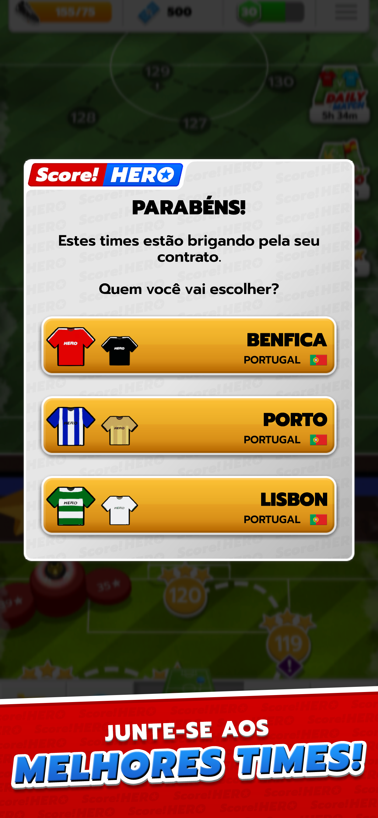 Captura de Tela do Jogo Score! Hero