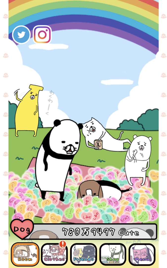 Panda and Dog: Anywhere Dog Cu screenshot game