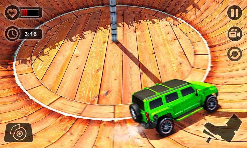 Well of Death Prado Stunt Ride Game Screenshot