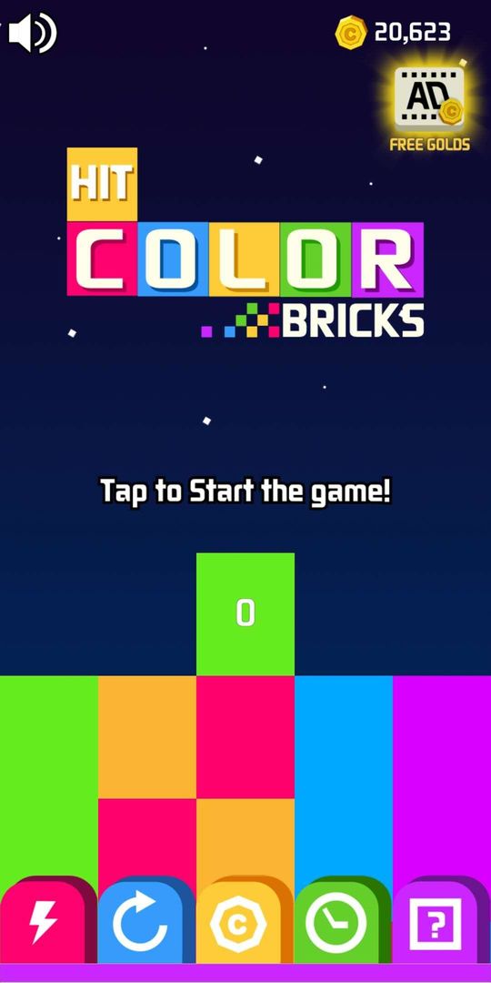 Hit Color Brick 게임 스크린 샷
