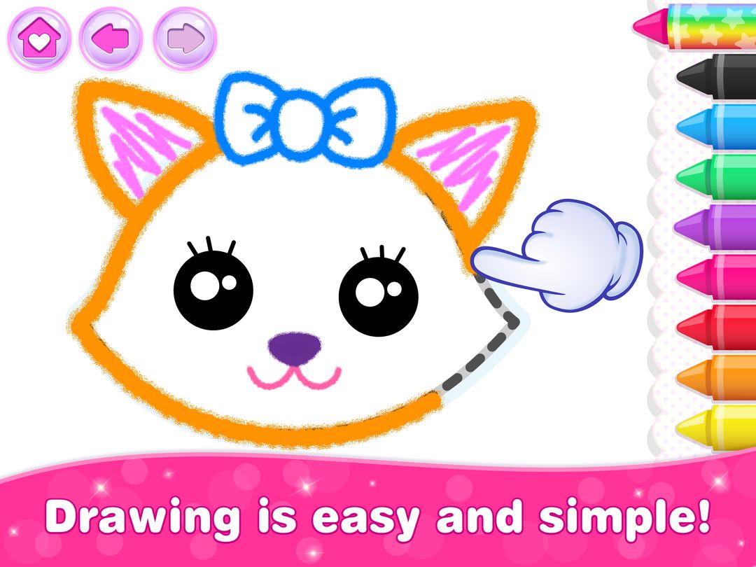 Bini Game Drawing for kids app screenshot game