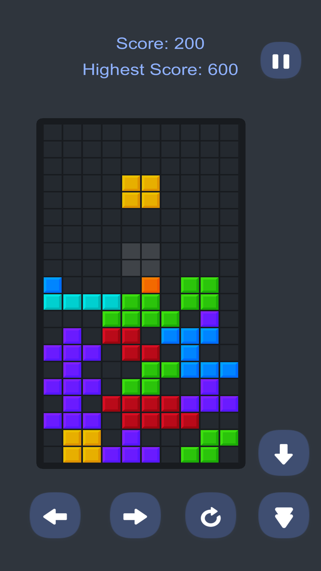 Screenshot of Tetris