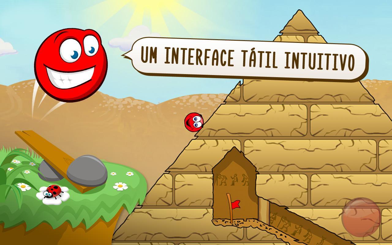 Captura de Tela do Jogo Red Ball 3: Jump for Love