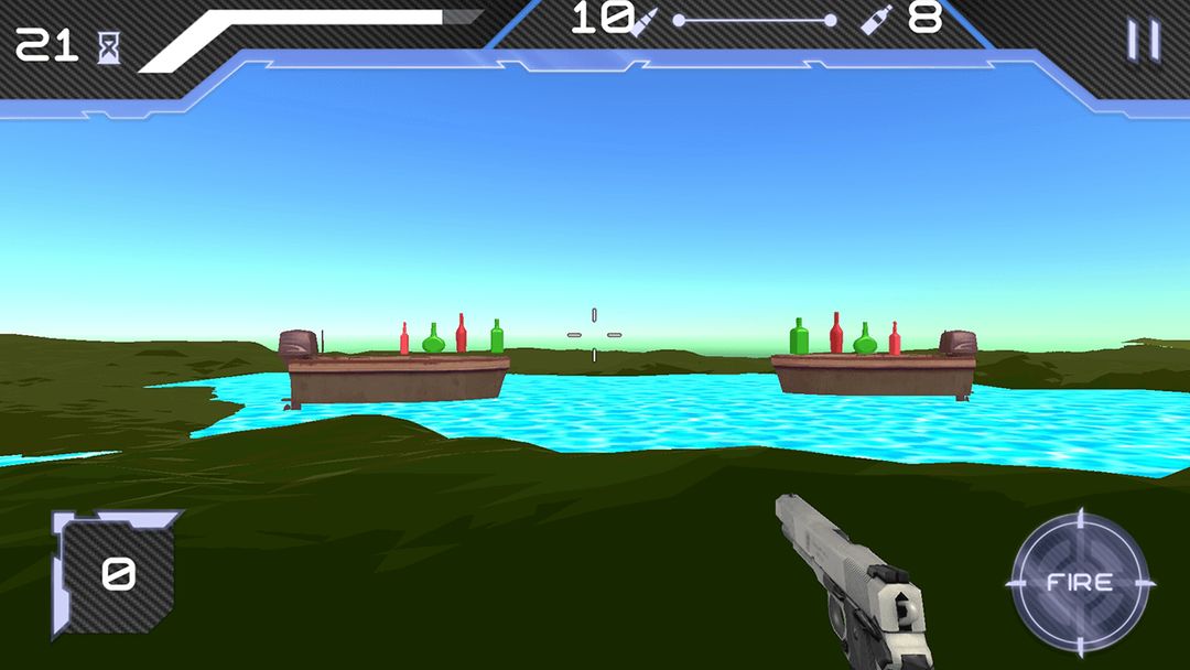 Screenshot of Bottle Shoot 3D