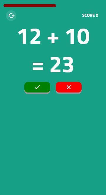 Mad Math screenshot game