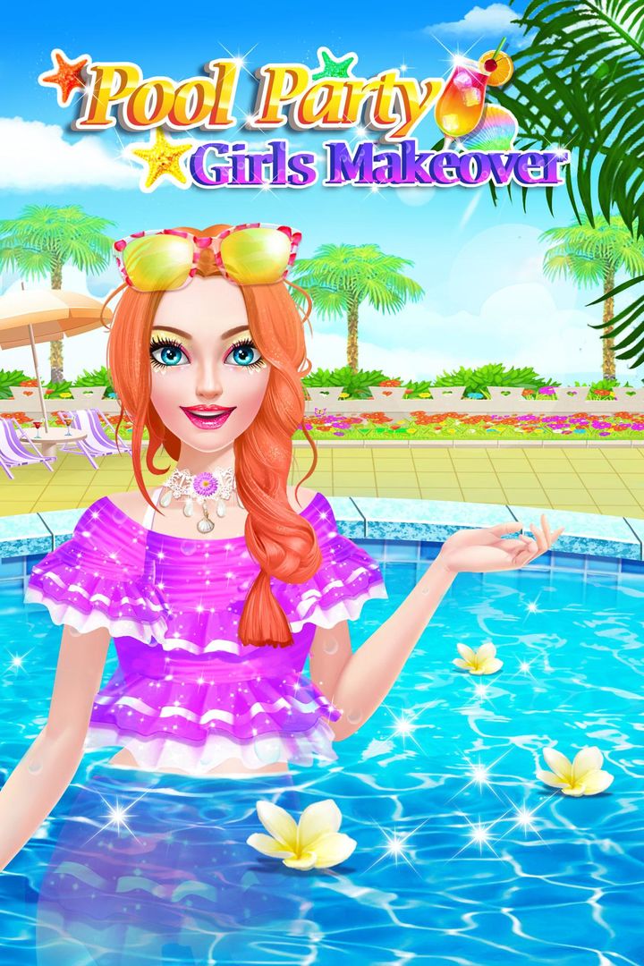 Pool Party - Girls Makeover 게임 스크린 샷