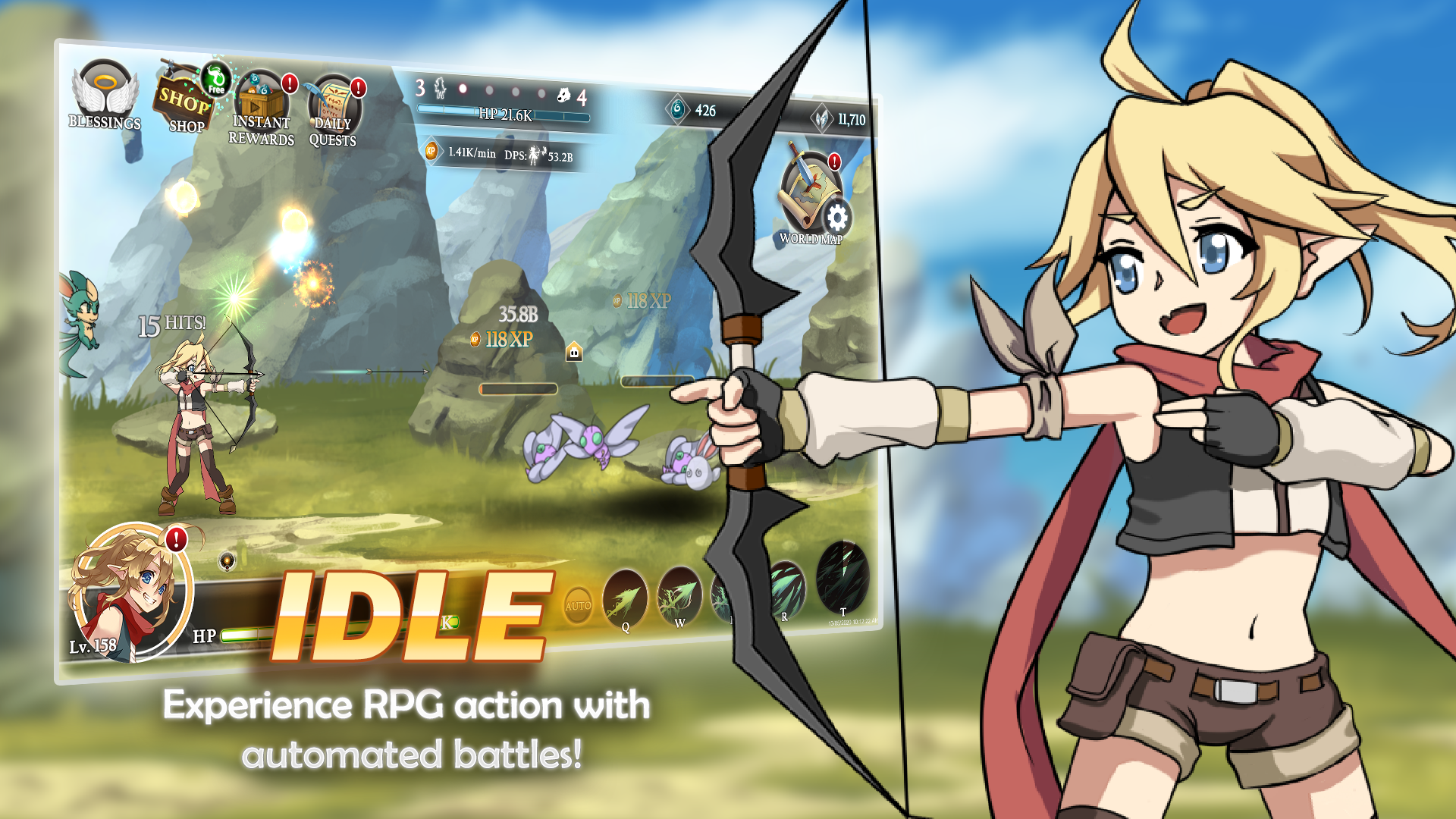 Screenshot 1 of Re:Archer - Idle Anime RPG 