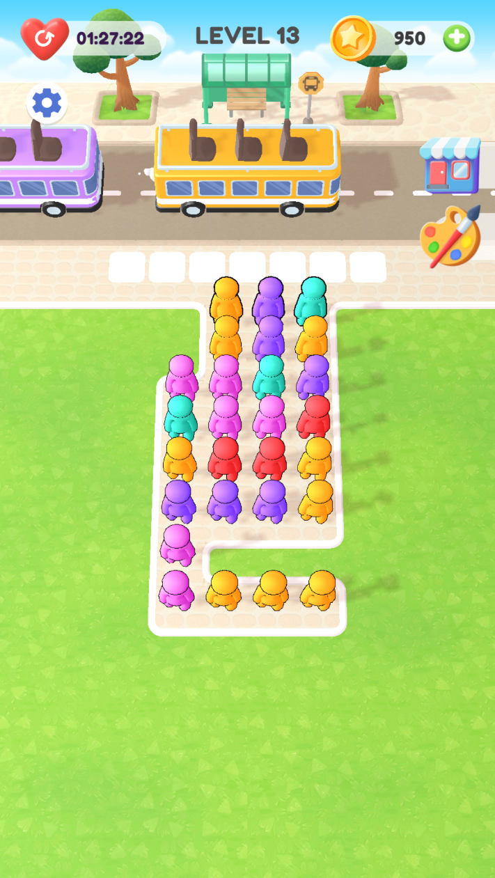 Taxi Jam Puzzle Game Screenshot