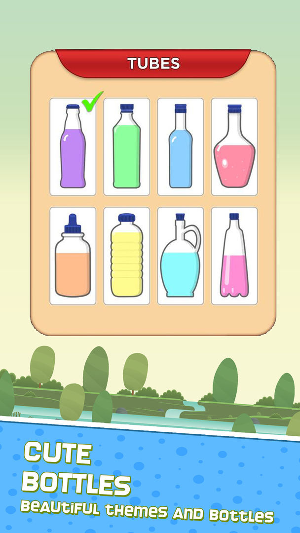 Puzzle Sortir Air - Tuang Cairan screenshot game