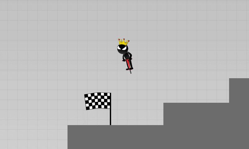 Stickman Pogo - broken bones Game Screenshot