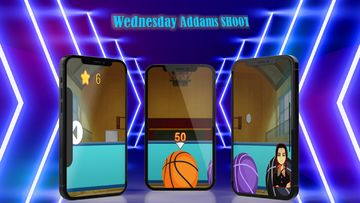Wednesday Addams: shote basket Game Screenshot