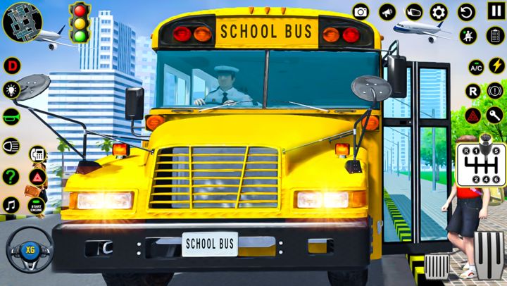 Jogos de condução de ônibus escolar versão móvel andróide iOS apk