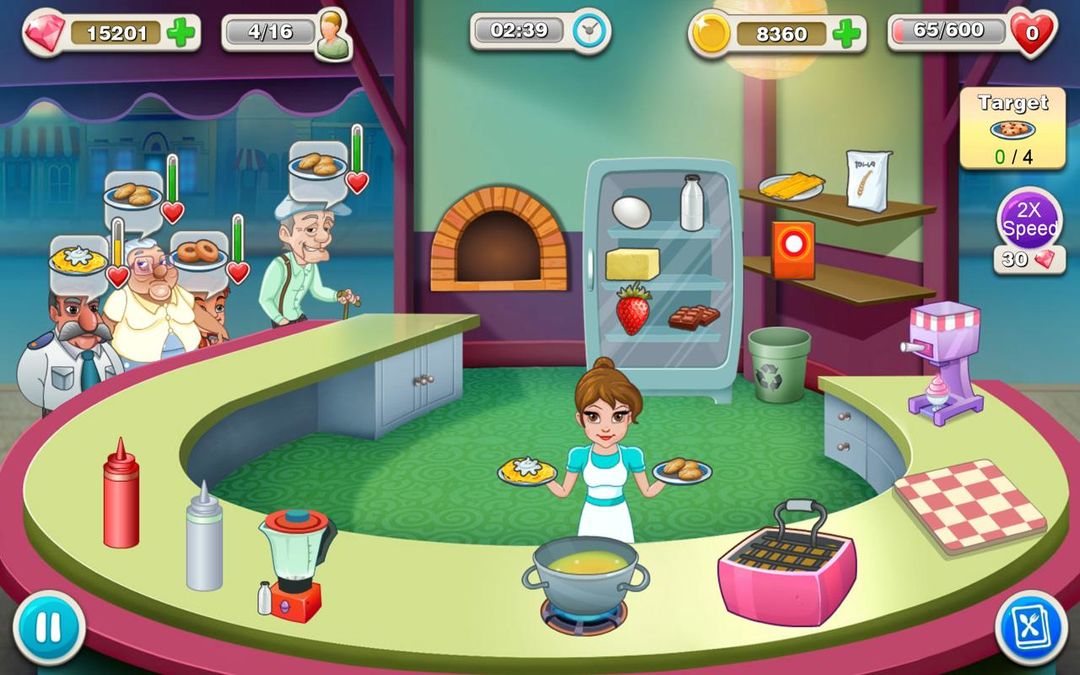 Kitchen story: Food Fever Game ภาพหน้าจอเกม