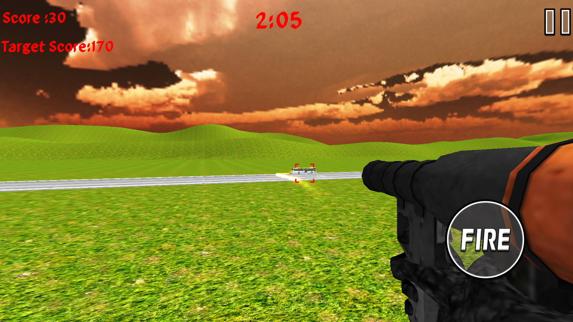 Rocket Launcher Traffic Shooter Game Screenshot
