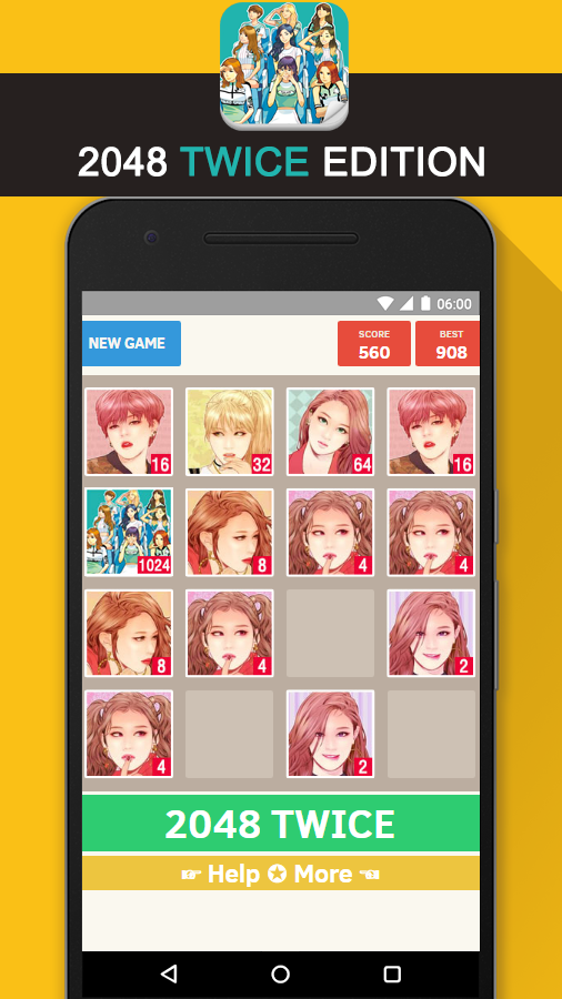 2048 TWICE Kpop Puzzle Game 遊戲截圖