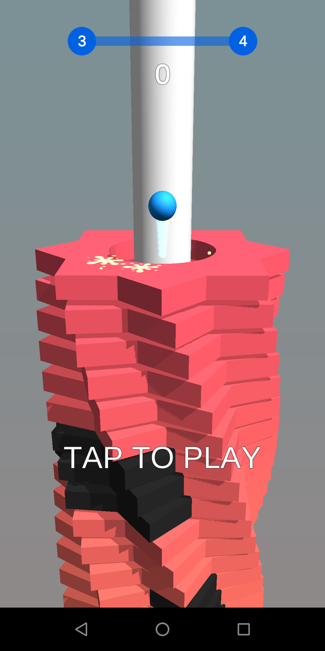 Stack jump through platform -stack ball for Android/iOS