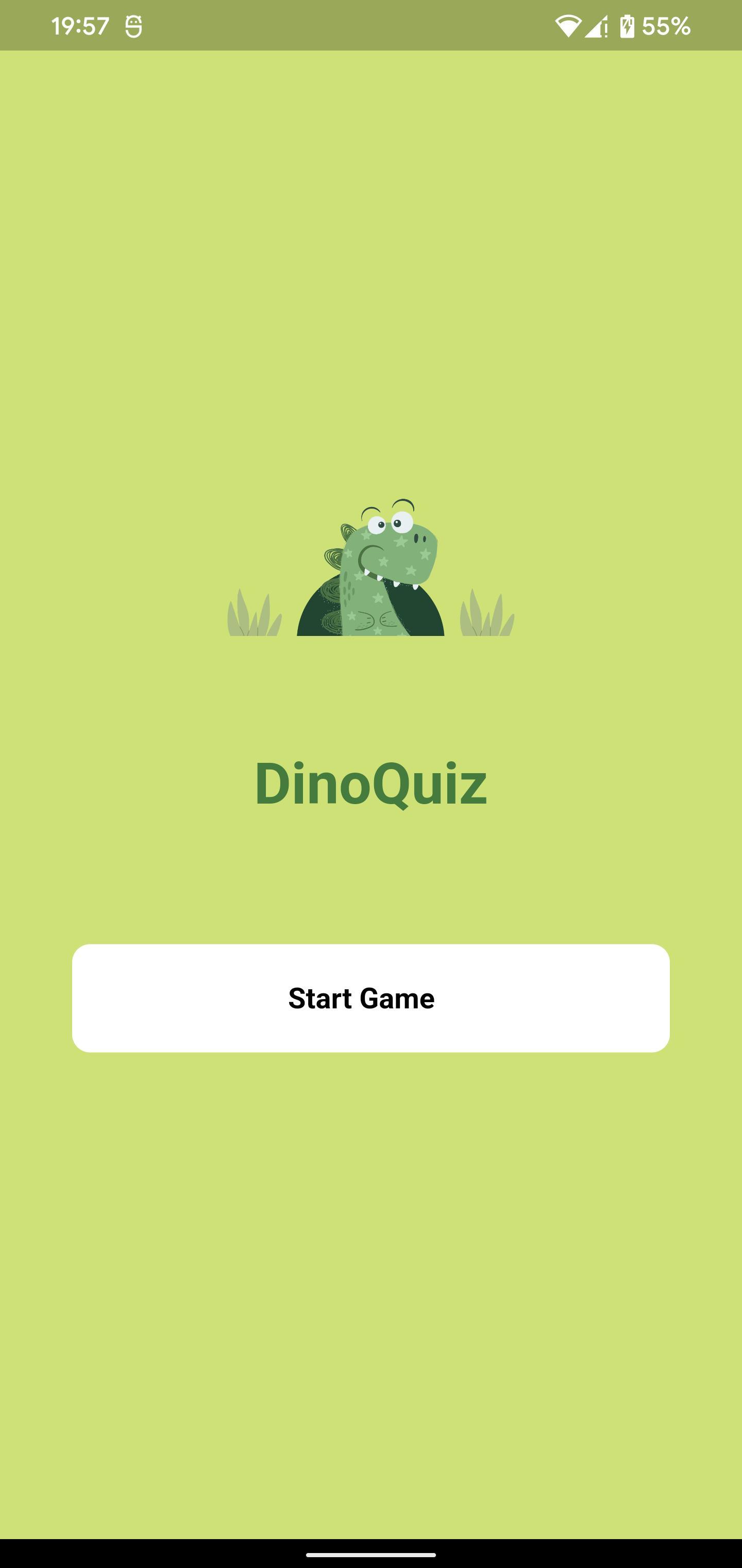 Dino Quiz ゲームのスクリーンショット