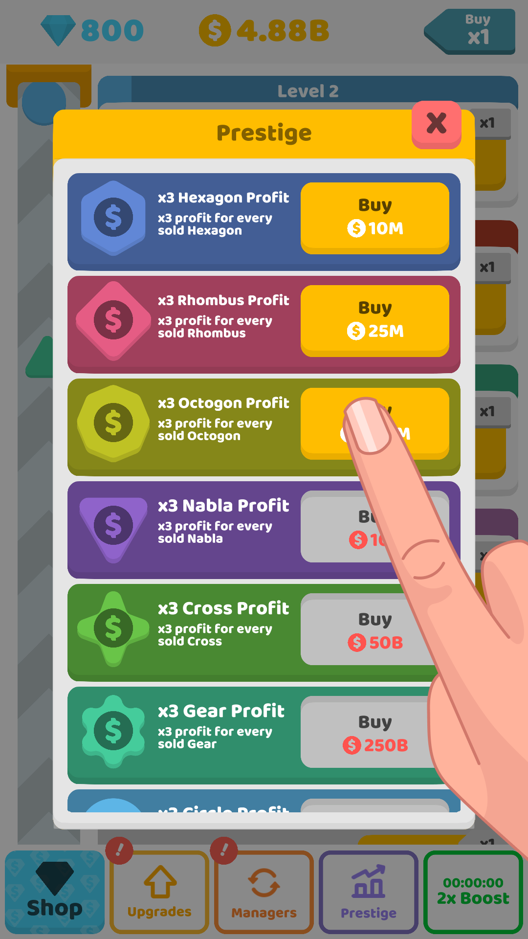 Idle Shapes ภาพหน้าจอเกม