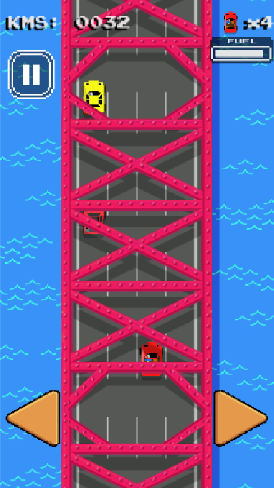 Retro Car Race ゲームのスクリーンショット