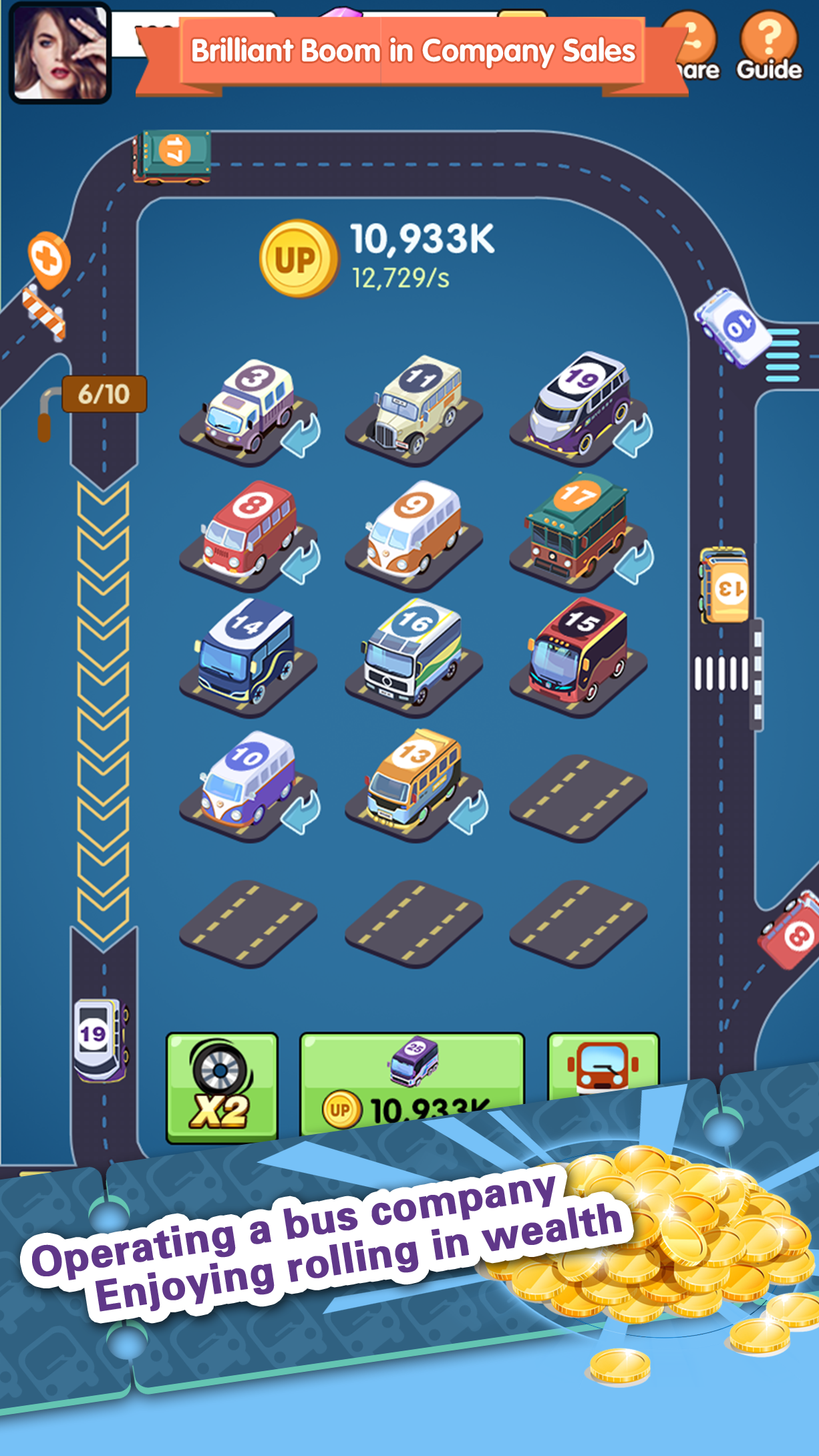 Screenshot of Bus Tycoon - An Idle Game